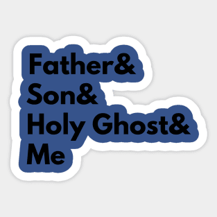 Father& Son& Holy Ghost Trinity Christian Design Sticker